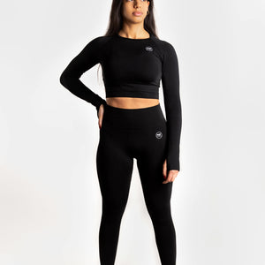 Sport Crop Top - MQF Fitness Clothing - Black