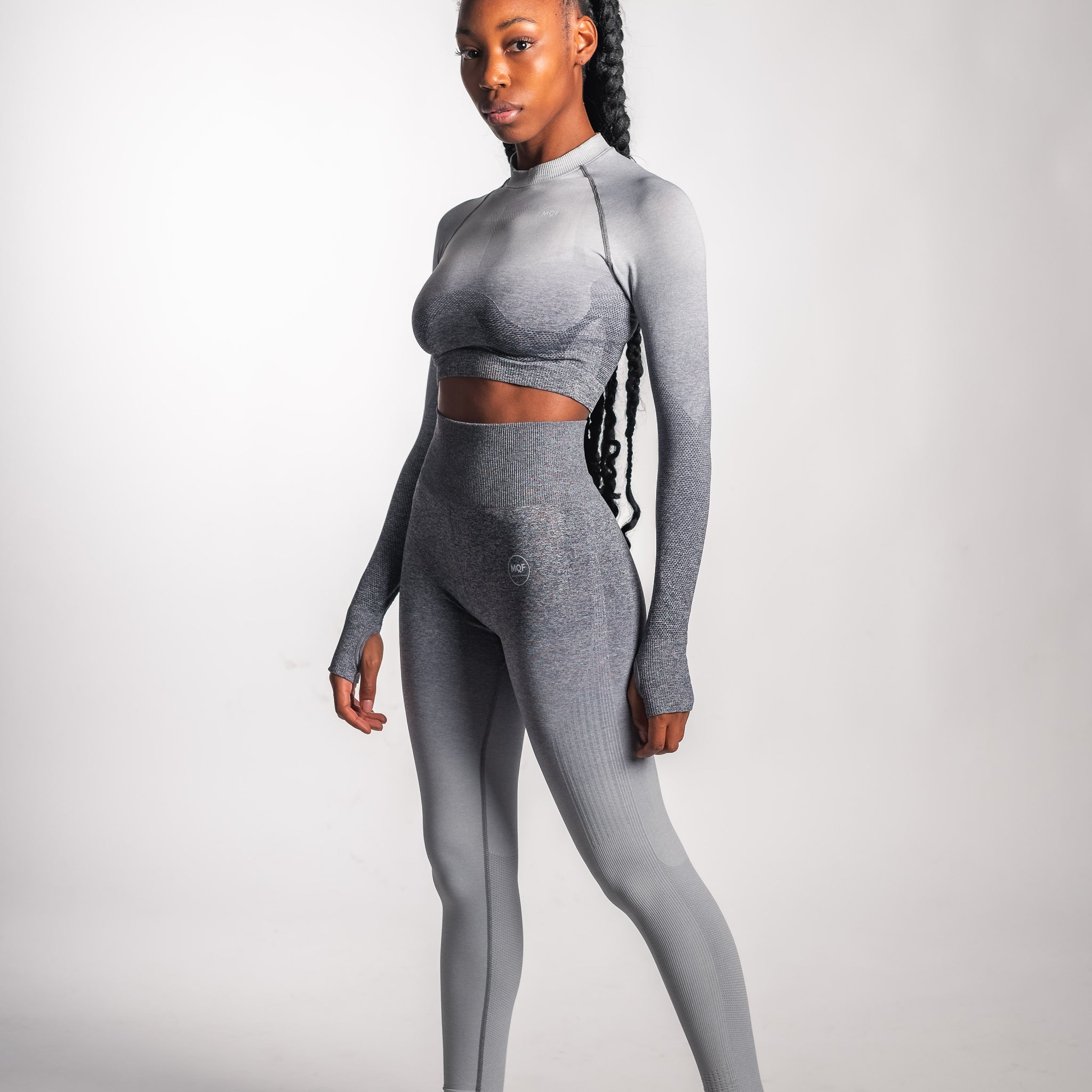 Ombré Leggings - MQF Fitness Clothing - Gray